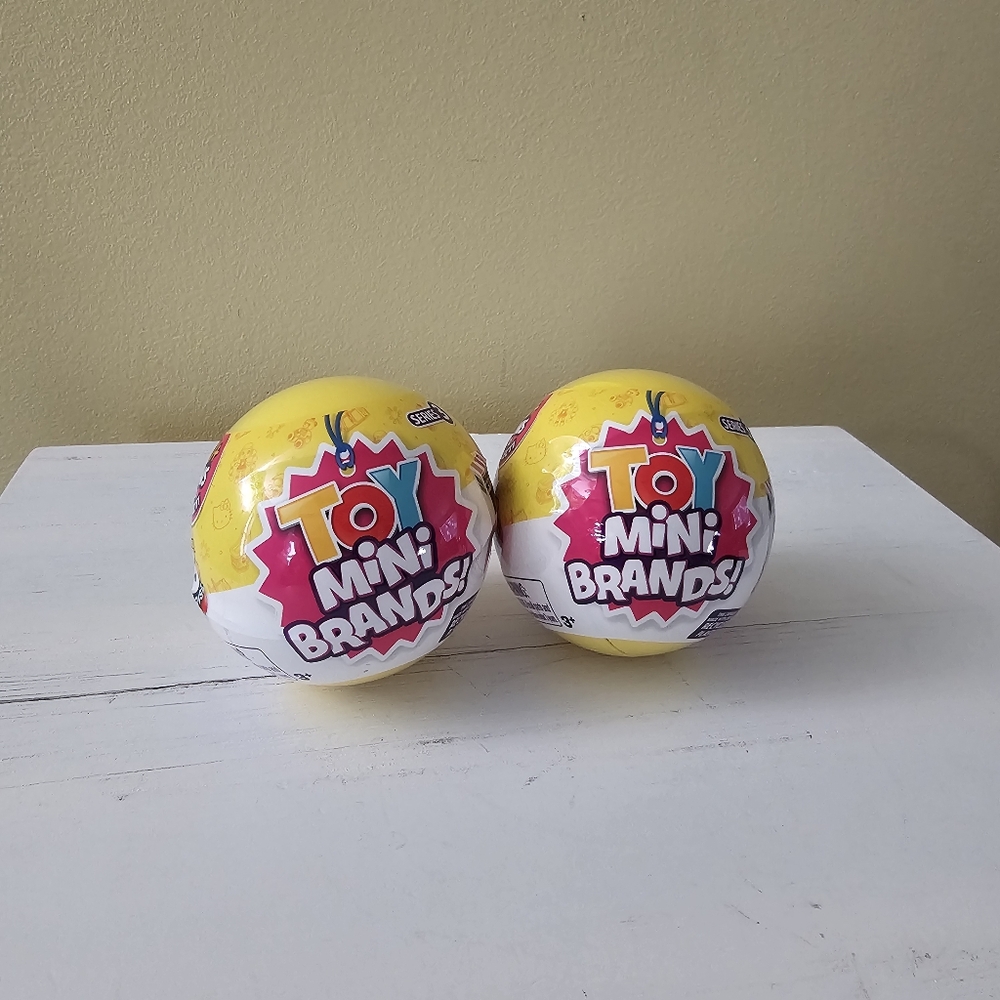 NEW Lot Of 2 - Zuru 5 Surprise Mini Brands Series 3 Toy Mystery Balls